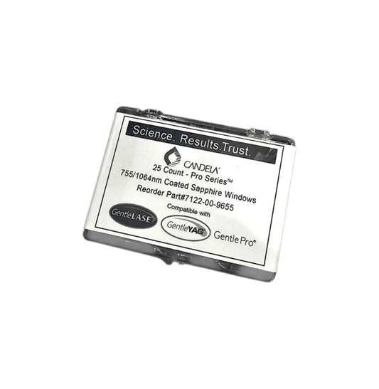 Сапфировые защитные стекла для манипулы Candela Pro Plus (Sapphire Handpiece Protective Window) — комплект 25 шт.